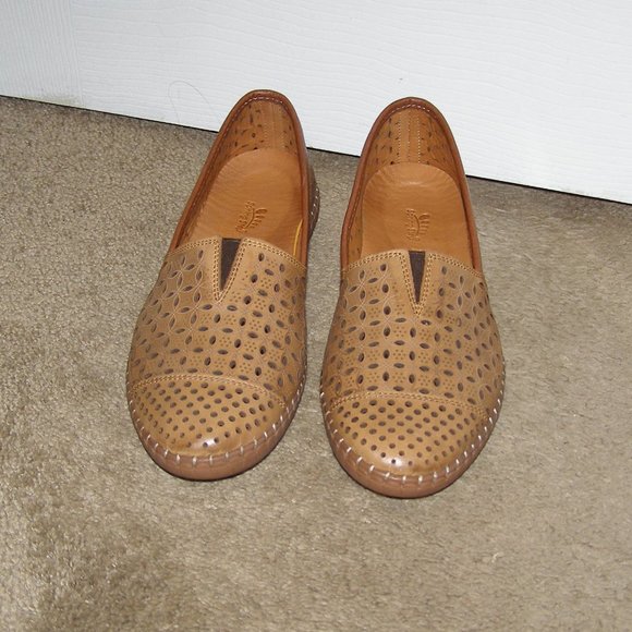NEW size 8.5 SPRING STEP Oralis Brown Loafers With Box - Picture 3 of 9